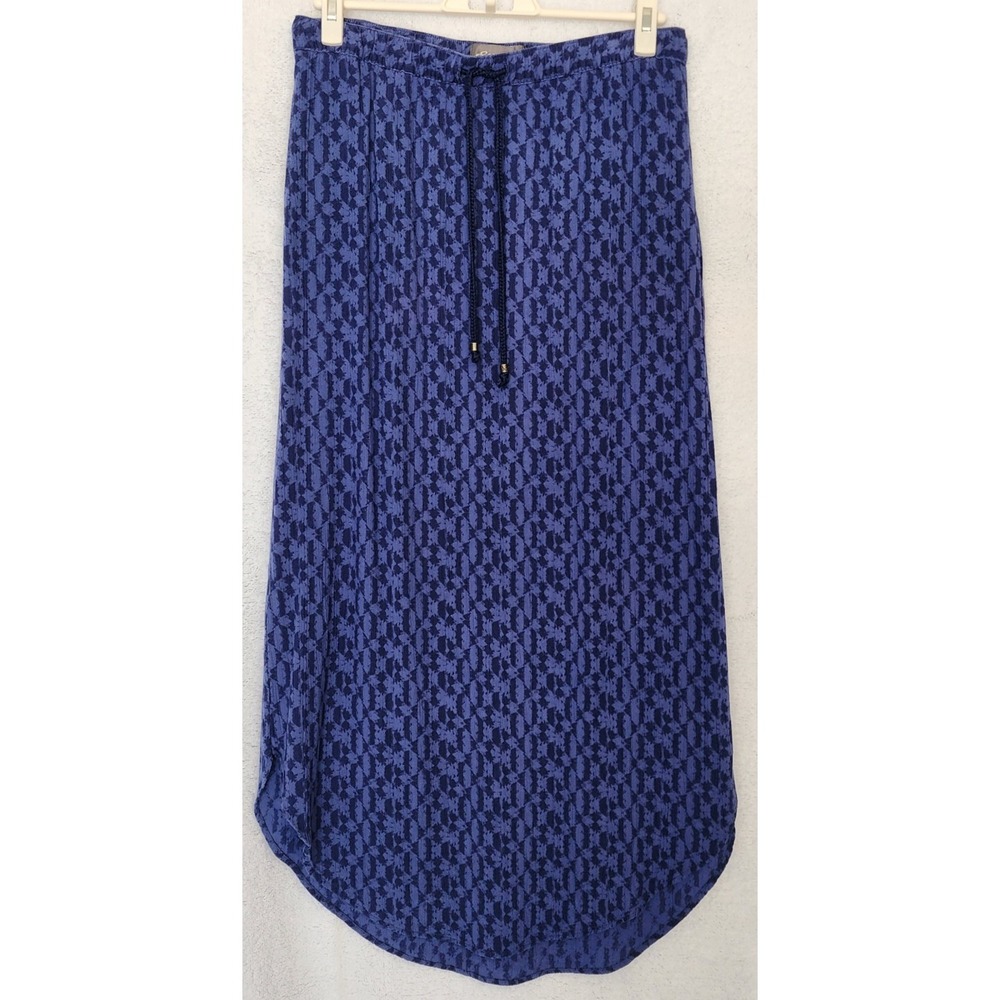 Eddie Bauer Ballerina Skirt Women's S Gauze Blue Beach Boho Travel Resort Wear